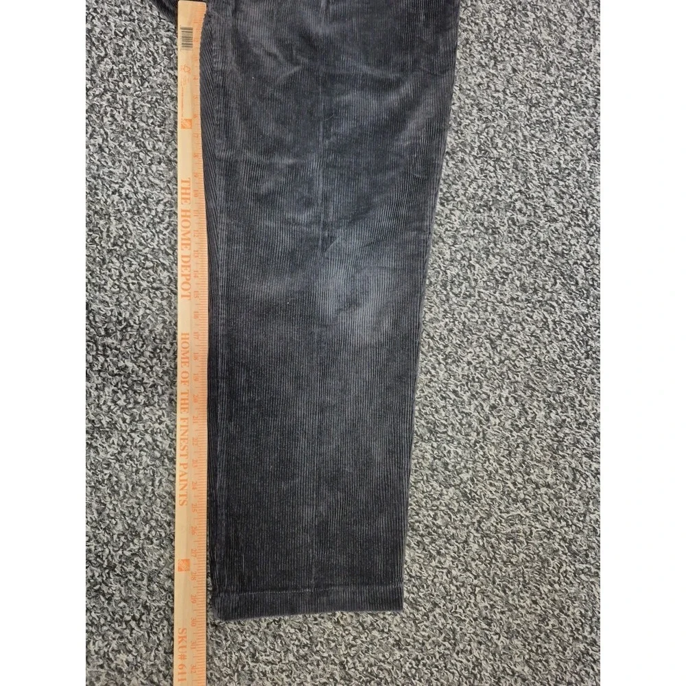Vintage Polo Cords Pants Mens 38x30 Straight Pleated Brown Ralph Lauren Corduroy